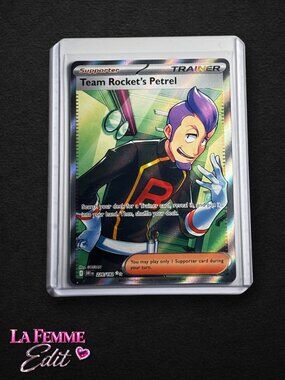 Pokemon Card Team Rocket’s Petrel 226/182 Secret Rare Full Art Trainer